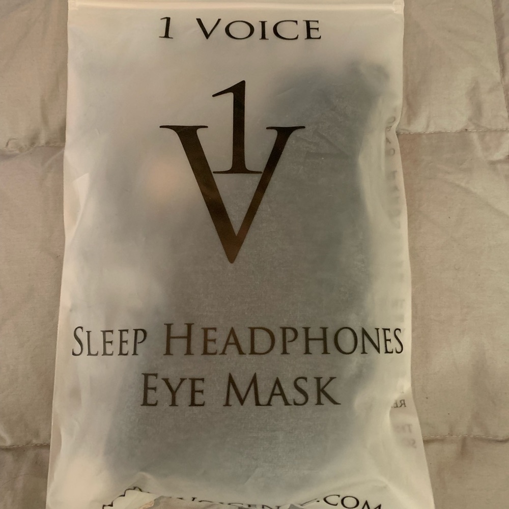 1 Voice Sleep Headphones Eye Mask